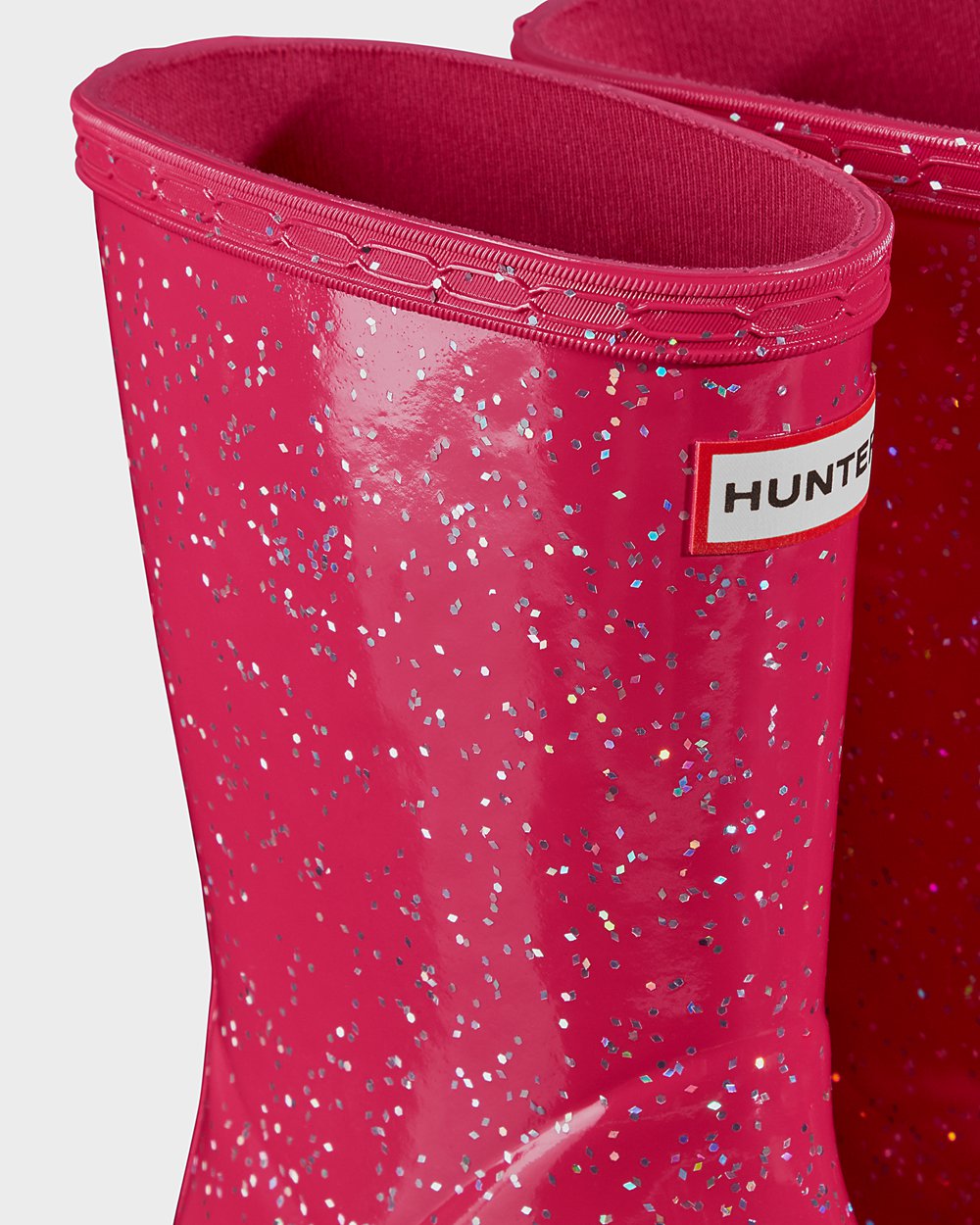 Botas De Agua Original First Giant Glitter Hunter Niños - Rosas - 087196LTM